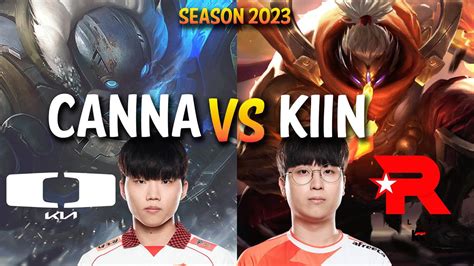 DK Canna Vs KT Kiin Canna GRAGAS Vs Kiin JAX Top KR Ranked YouTube