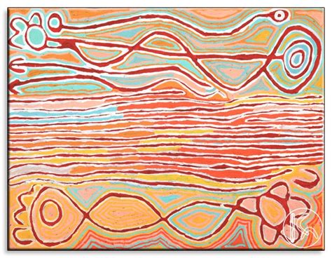 Mina Mina Dreaming By Judy Watson Napangardi Aboriginal Art