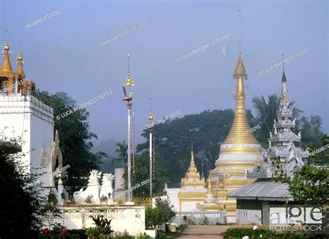 Mae Hong Son Northern Thailand Wat Chong Kam Stock Photo Picture