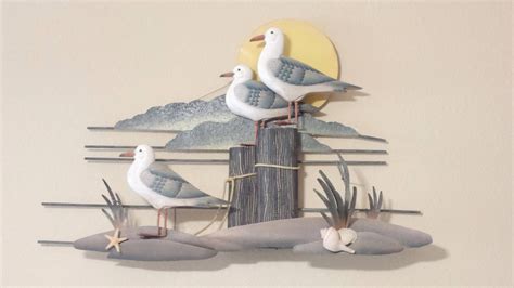 Seagull Trio Metal Wall Art By Degfurnituredesigns On Etsy Metal Wall