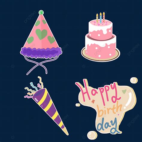 Cute Birthday Stickers Birthday Happy Birthday Sticker Png