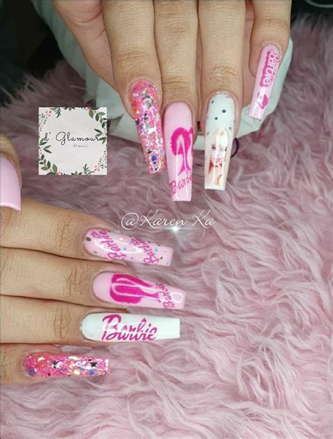 Barbie Acrylic Nails