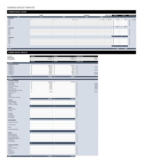 49 Handy Business Budget Templates (Excel, Google Sheets, Word)