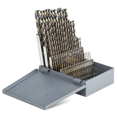 60 Piece Cobalt Drill Bit Set 63104 Steel Vision Tools