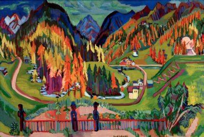 Sertigtal Im Herbst Von Ernst Ludwig Kirchner Kunstdruck