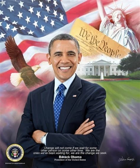 Barack Obama 2015 Poster Print By Wishum Gregory 20 X 24 Walmart