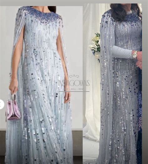 Beautiful Jenny Packman Blue Gown For Sale Instagowns