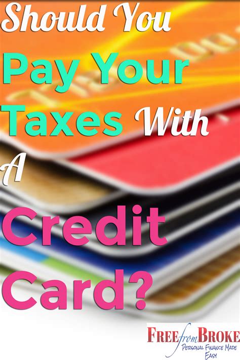 Should You Pay Your Taxes With A Credit Card Pros And Cons