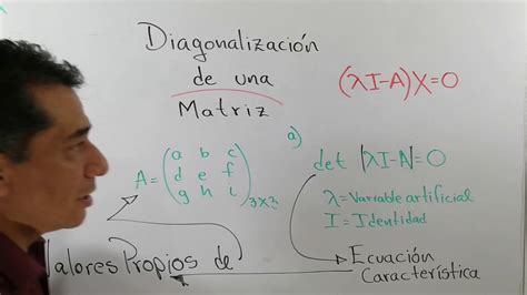 Diagonalizaci N De Una Matriz Lgebra Lineal Youtube