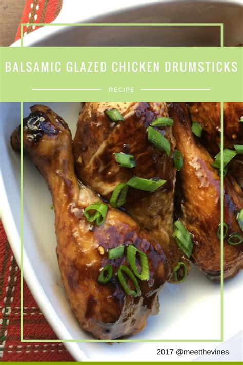 Balsamic Glazed Chicken Drumsticks Recipe Melsaywhat