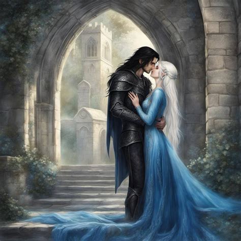 Two Beautiful Elven Lovers Kissing Man And Female By Cupidpoetry7777 On Deviantart