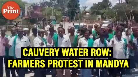 Farmers In Karnataka S Mandya Protest Demand State Govt To Stop