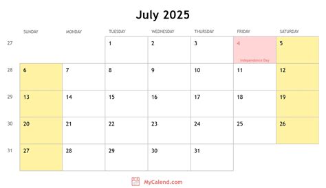 July Calendar Days Calculator App Clare Dorotea