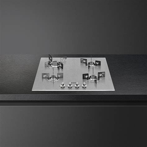 Smeg PXL664 60cm Dolce Stil Novo 4 Burner Gas Hob STAINLESS STEEL