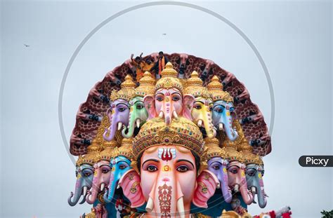 Image Of Sri Dwadashaditya Maha Ganapathi Also Known As Khairatabad