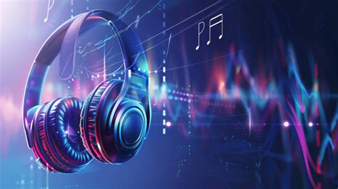 Futuristic Headphones Wallpaper Music Technology Background Cool Dj