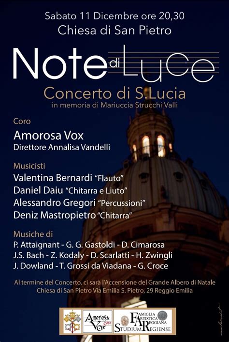 Concerto Di Santa Lucia Parrocchia Dei Santi Pietro E Giacomo Apostoli