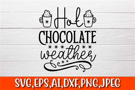 Hot Chocolate Weather Graphic By GoSVG Creative Fabrica