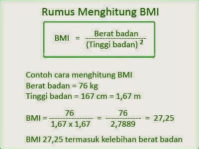 Rumus Menghitung Berat Badan Ideal Dengan Tinggi Tubuh Pelangsing My