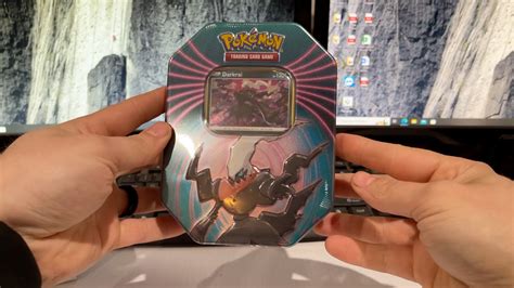 Opening A Pokemon Card Darkrai Tin YouTube