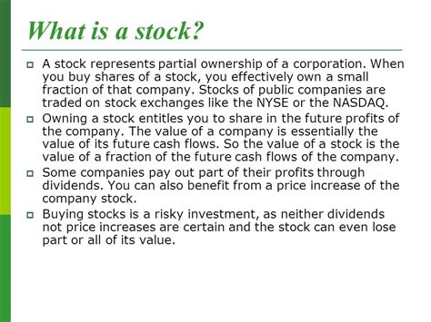 Stocks What They Are Main Types How They Differ From