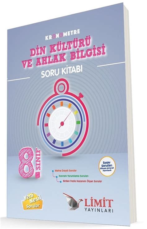 Limit Yayınları 8 Sınıf Kronometre Din Kültürü ve Ahlak Bilgisi Soru