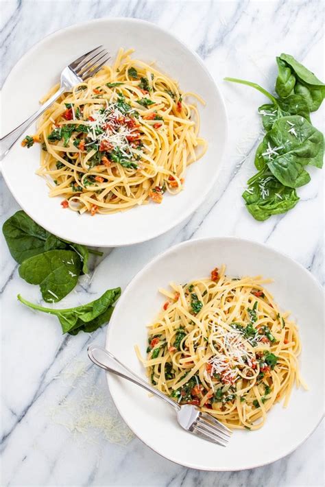 Spinach Sun Dried Tomato Pasta Recipe Good Life Eats