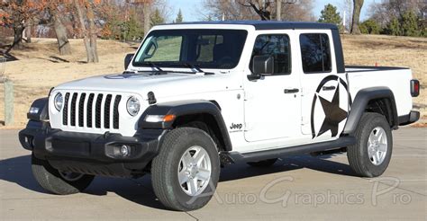 2020 Jeep Gladiator Side Star Decal ALPHA SIDES Body Vinyl Graphic