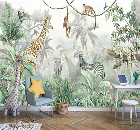 Komar Xxl Into The Wild Wall Mural Green Amazon