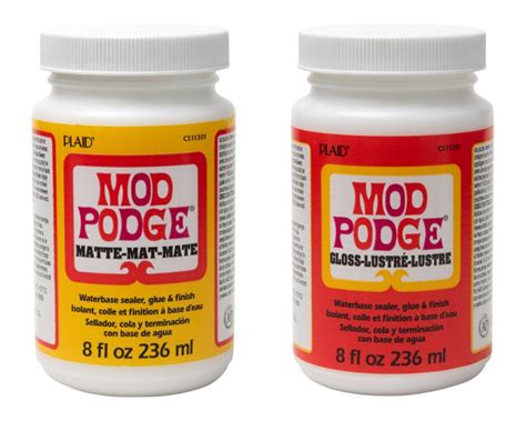 Plaid Mod Podge 8oz Mod Podge Matte Mod Podge Gloss Mod Podge Waterbase