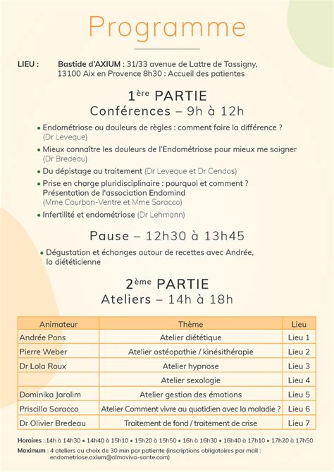 Informations Clinique Axium