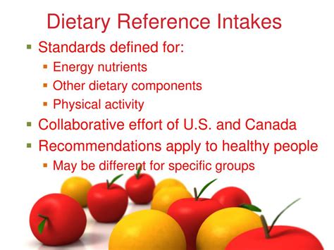 Ppt Standards For Nutrient Intake Powerpoint Presentation Free