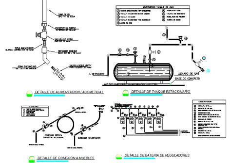 Gas Installation Plant Details Of Building Dwg File Cadbull