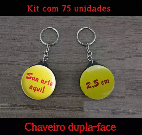 Kit Chaveiros Dupla Face Personaliz Vel