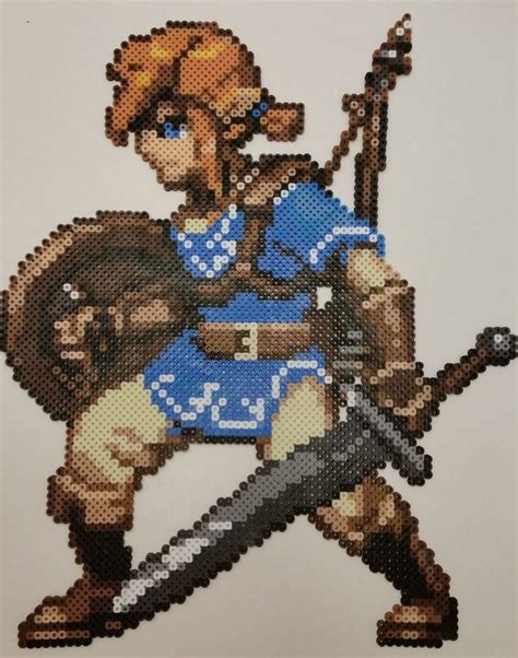 Legend Of Zelda Breath Of The Wild Link Perler By Jrfromdallas