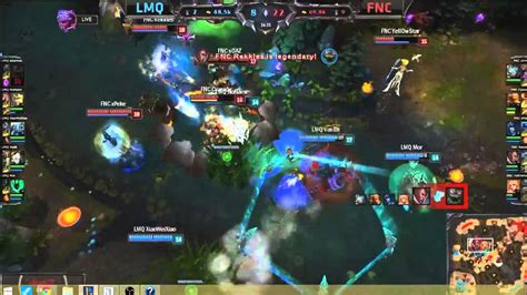 FNC Vs LMQ Rekkles Pentakill YouTube