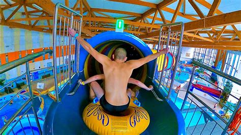 Black Hole Water Slide At Park Wodny Krak W Zje D Alnia Pontonowa