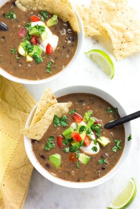 Vegan Black Bean Soup Nora Cooks