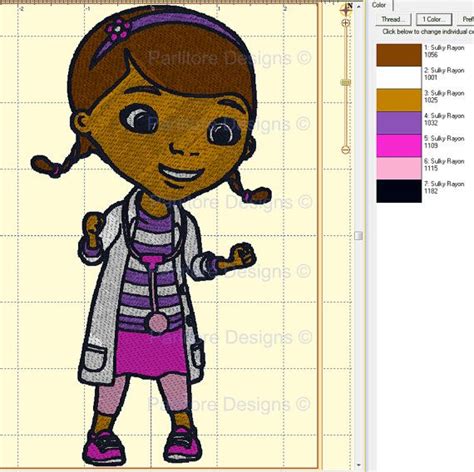 Doc Mcstuffins Embroidery Digital Design ~ Embroidery Design Instant