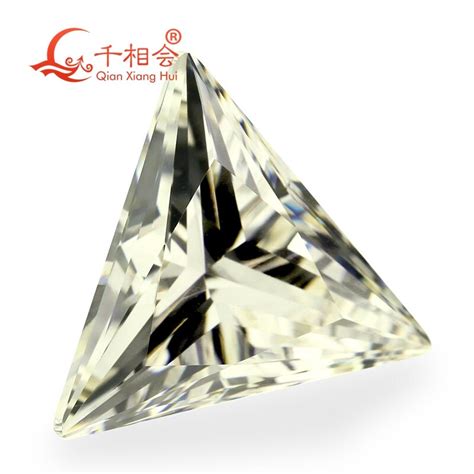 Ij Yellowish White Color Triangle Shape For Cubic Zirconia Loose Cz