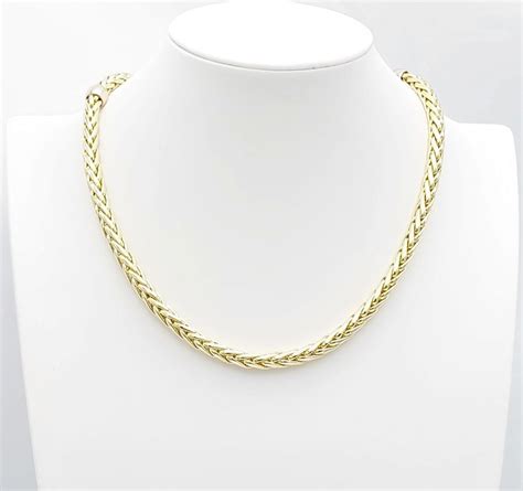 18 Kt White Gold Yellow Gold Necklace Catawiki