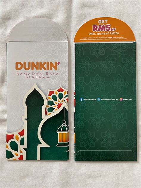 Sampul Duit Raya Dunkin Donut Pieces Hobbies Toys