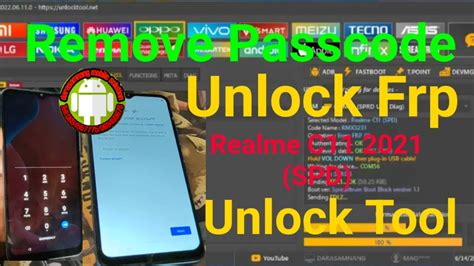 How To Remove Passcode And Frp Realme C Rmx By Unlock Tool