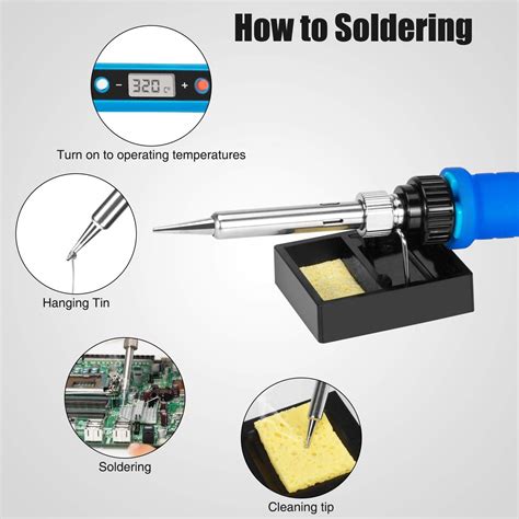 Snapklik 80W 110V Adjustable Temperature Soldering Welding Iron