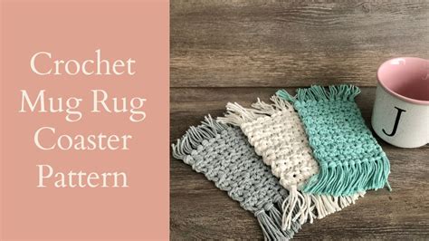 Crochet Mug Rug Coaster Pattern Video YouTube