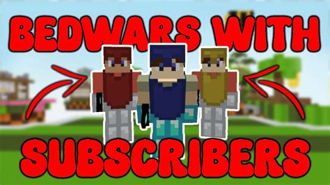 Playing Bedwars With My Subscribers 600 Subscriber Special Bloxd Io