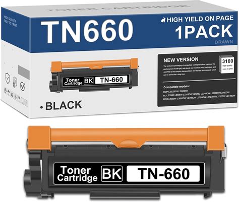 Tn660 Tn 660 Toner Cartridge 1 Pack Dra Compatible Replacement For Brother Tn 660