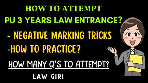 How To Attempt Practice For Pu Year Law Entrance Exam Negative