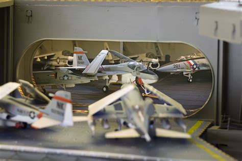 In 1982, the Museum acquired this 11-foot model of the aircraft carrier ...