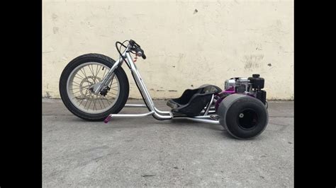 Budget Gas Powered Drift Trike Build Pt1 Using Scrap Motorcycle Parts Youtube